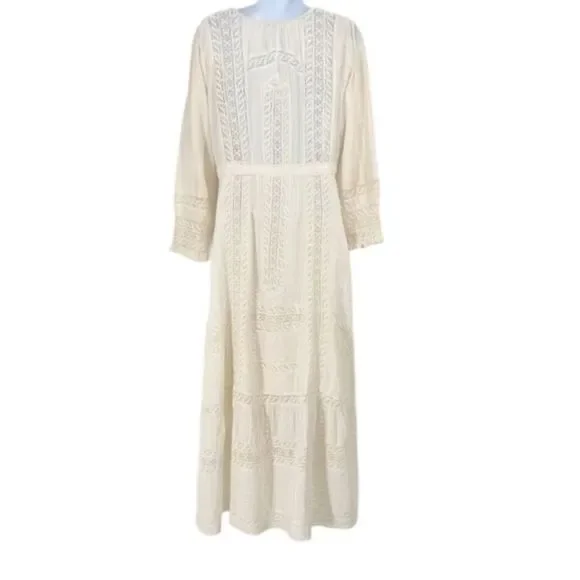 LoveShackFancy Desert Victorian lace Maxi Dress size 0 - Picture 5 of 15